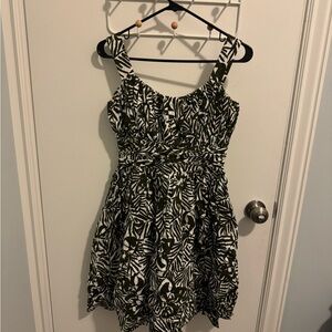 Kate Spade Green and White Patterned Dress